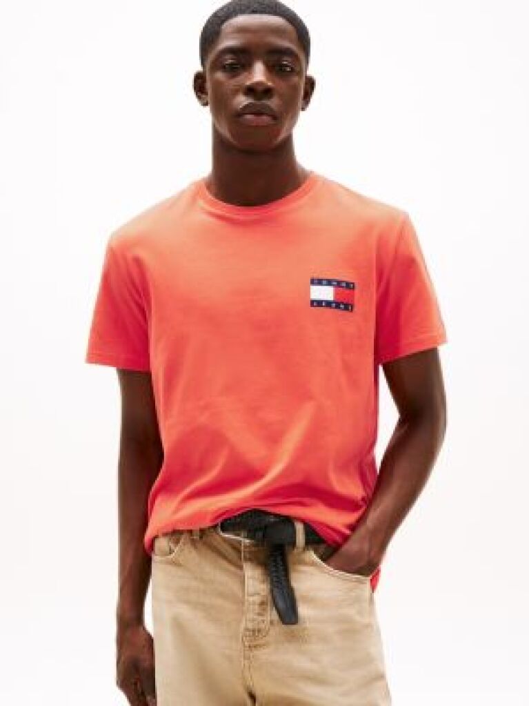 Orange Logo Slim T-Shirt  Men
