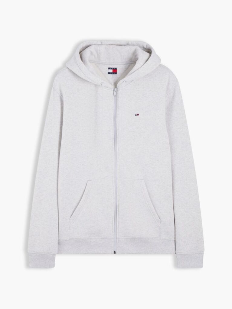 Grey Regular Hoody Zip Thru  Men