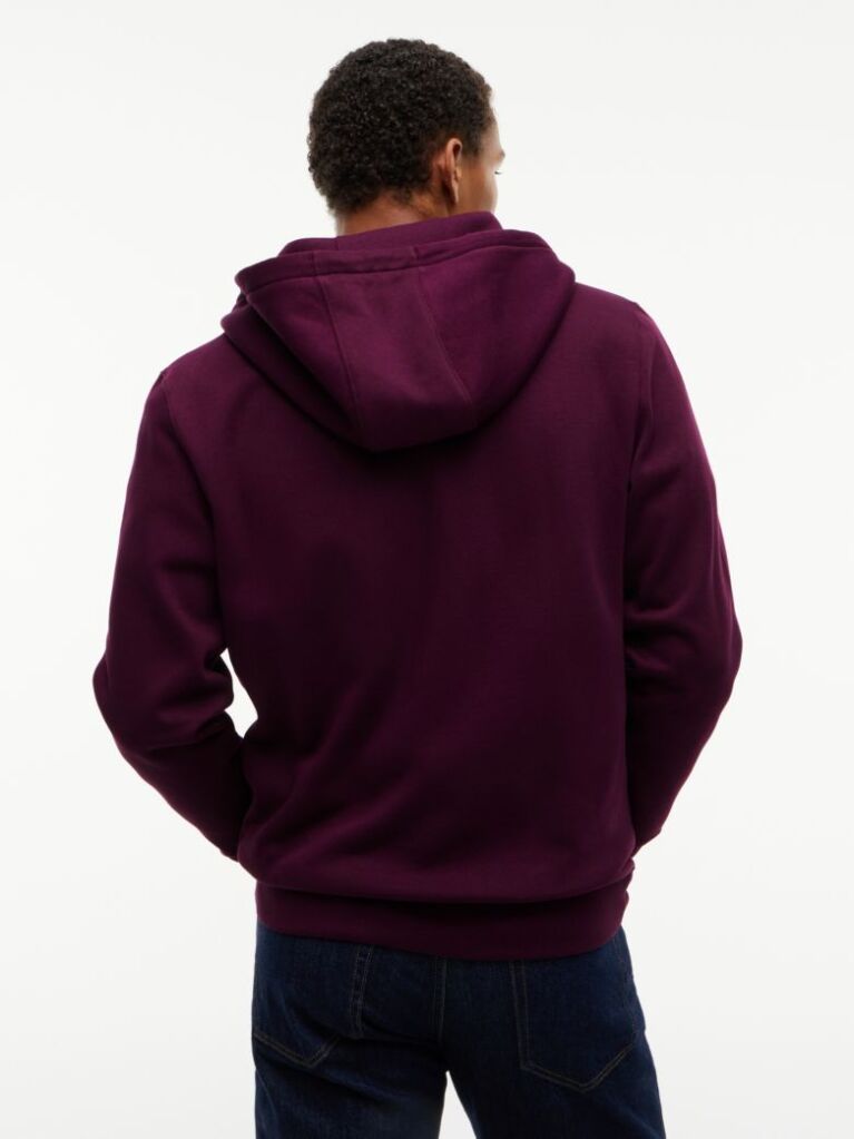 Purple Regular Hoody Zip Thru  Men