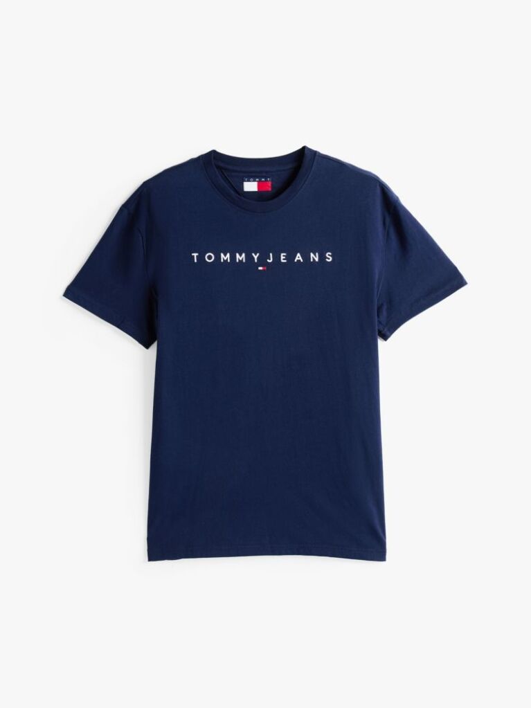 Blue Regular Logo Embroidery T-Shirt  Men