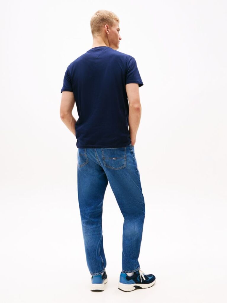 Blue Regular Logo Embroidery T-Shirt  Men