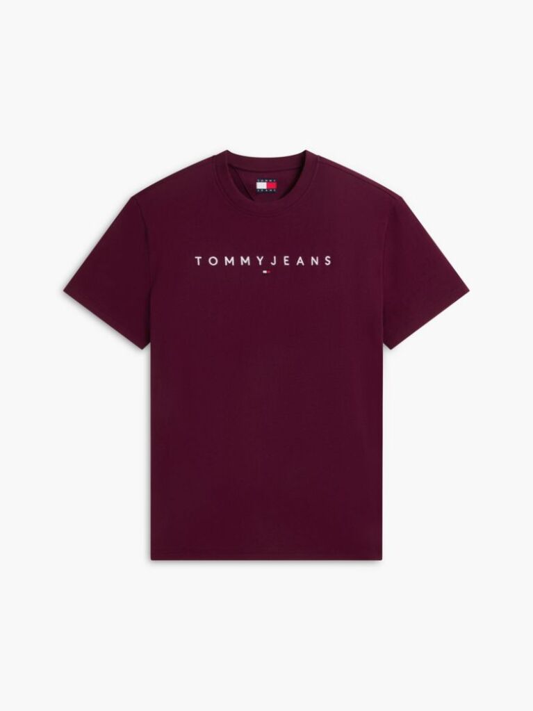 Purple Regular Logo Embroidery T-Shirt  Men