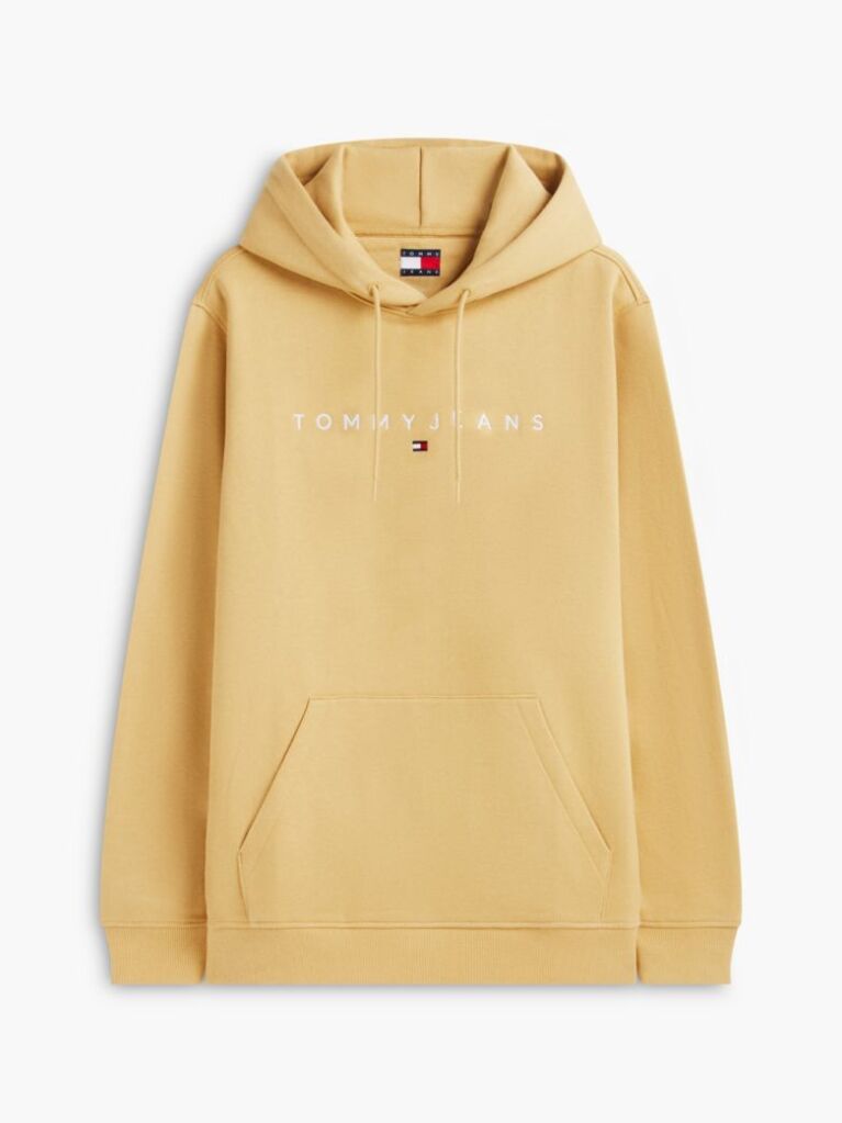 Beige Regular Logo Hoody  Men