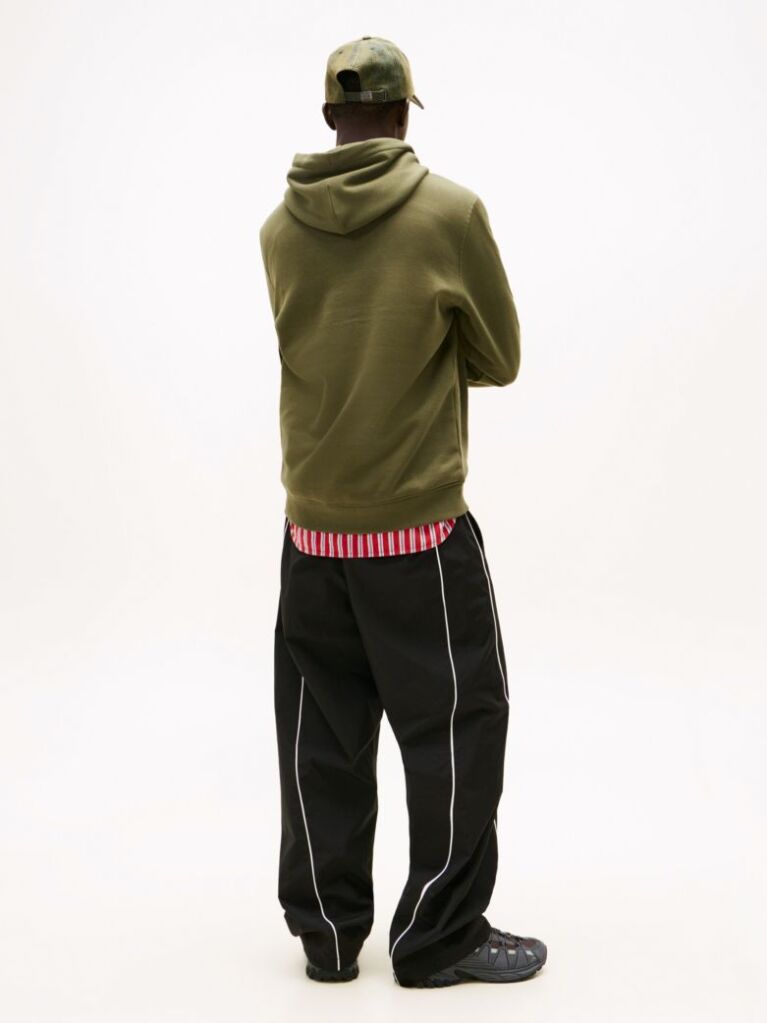 Green Regular Logo Hoody  Men