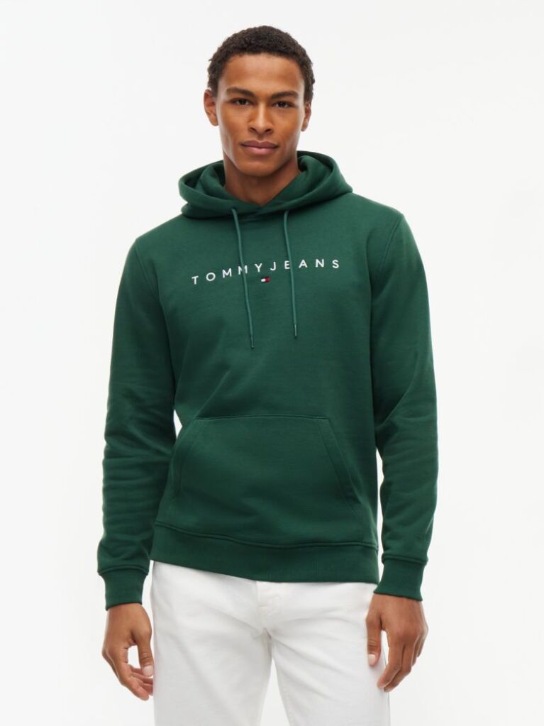 Green Regular Logo Hoody  Men
