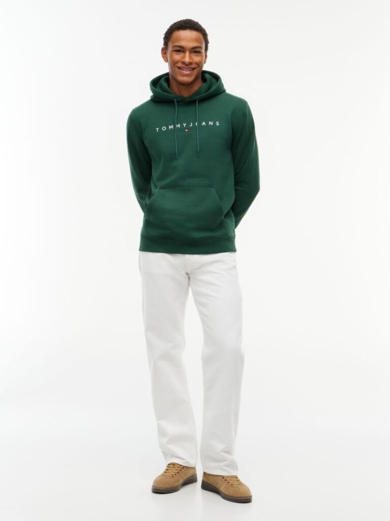 Green Regular Logo Hoody  Men