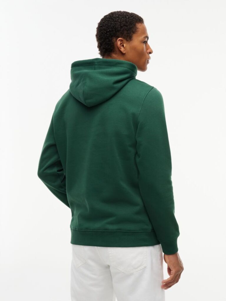 Green Regular Logo Hoody  Men