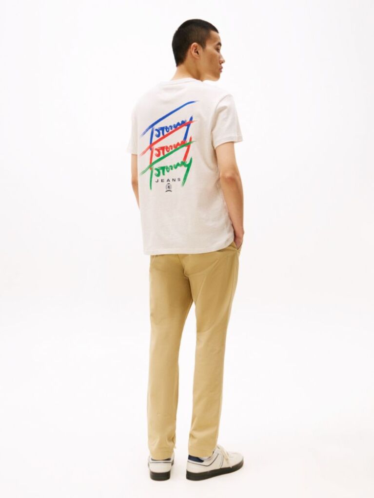 White Back Logo Graphic T-Shirt  Men