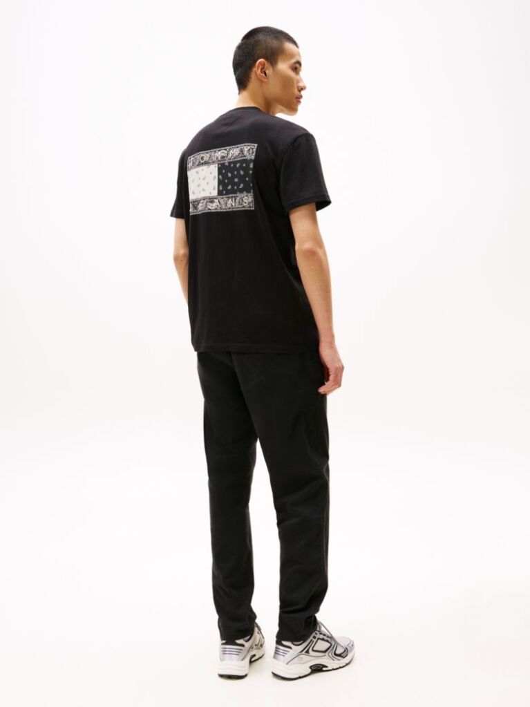 Μαύρο T-Shirt Με Paisley Λογότυπο  Άνδρες