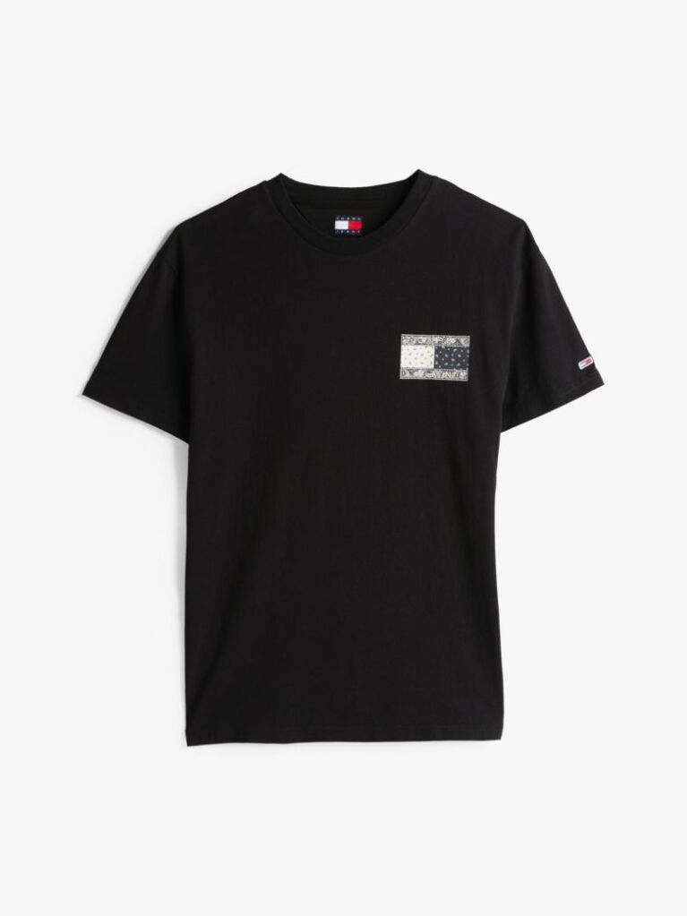 Μαύρο T-Shirt Με Paisley Λογότυπο  Άνδρες