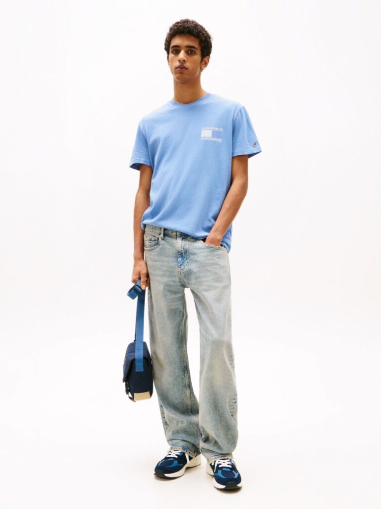 Blue Paisley Back Logo T-Shirt  Men