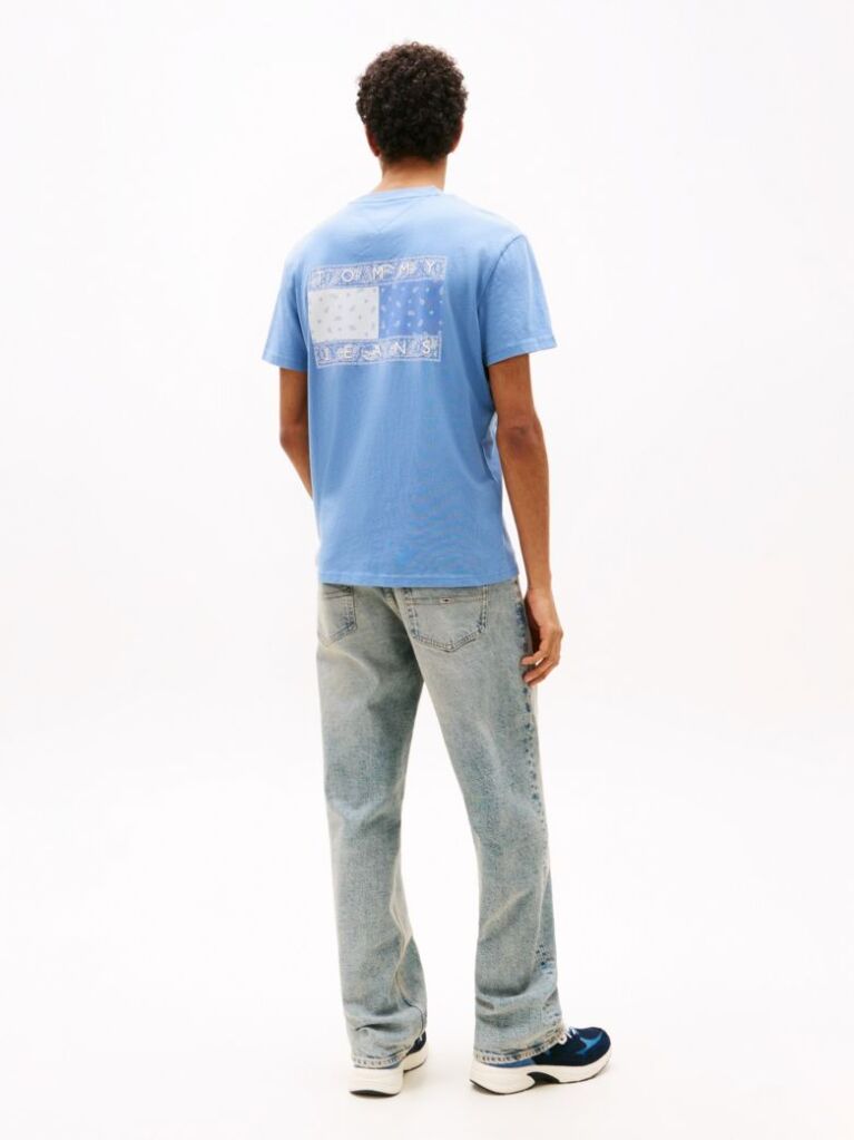 Blue Paisley Back Logo T-Shirt  Men