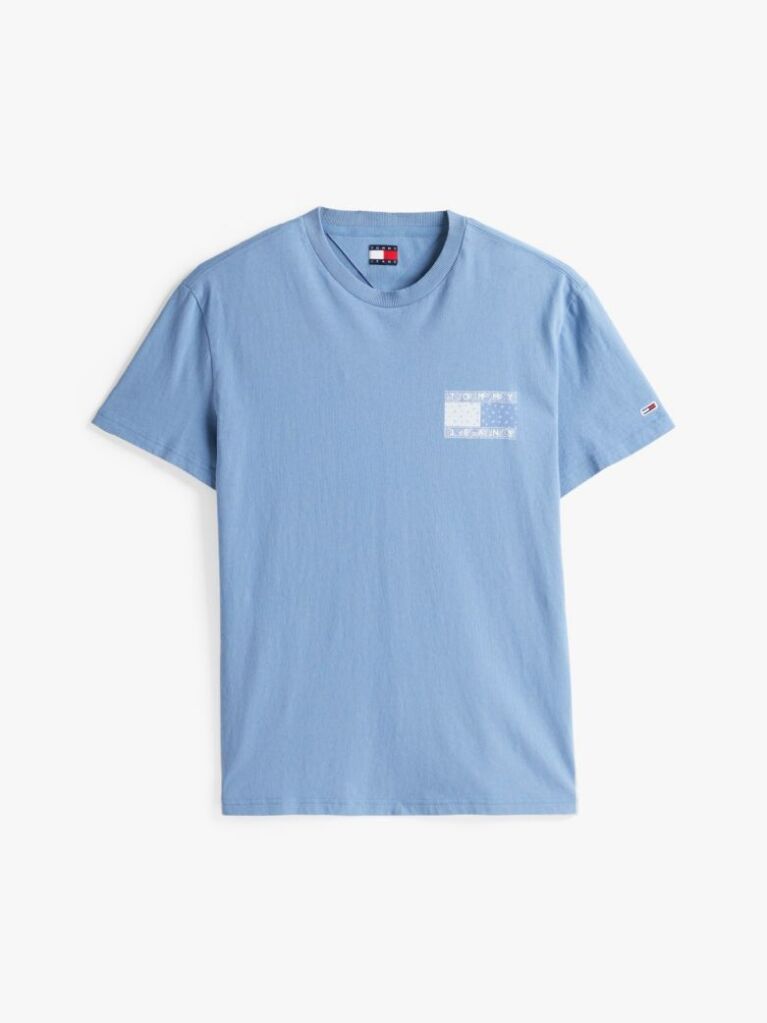 Blue Paisley Back Logo T-Shirt  Men