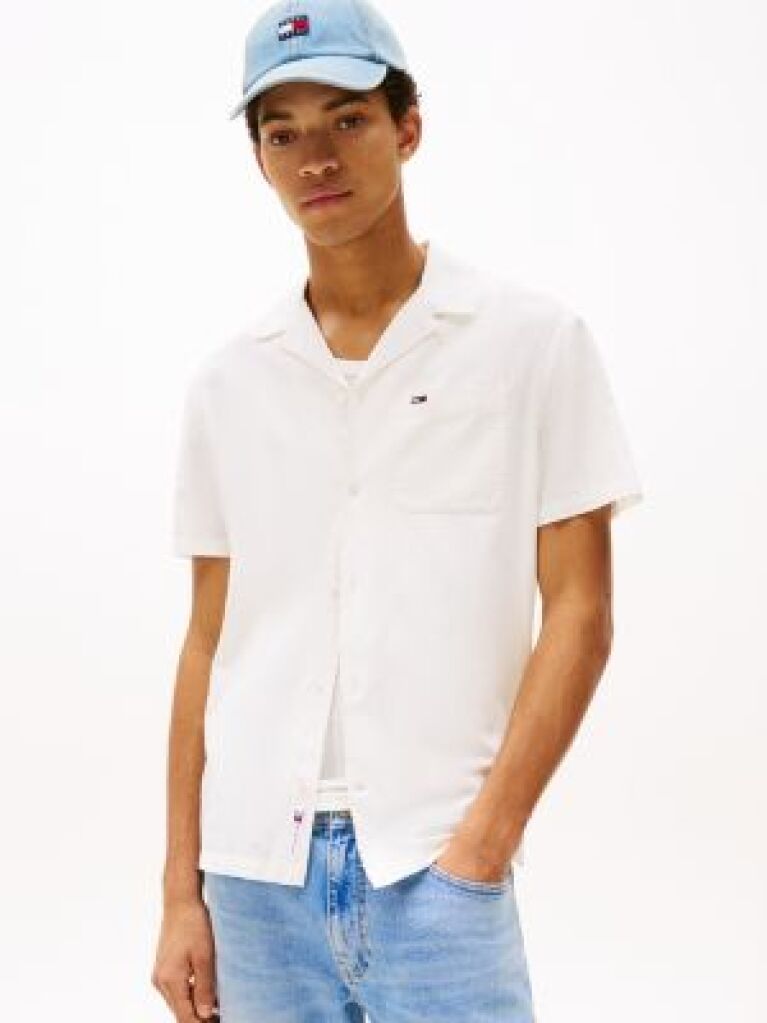 Beige Regular Fit Linen Blend Shirt  Men