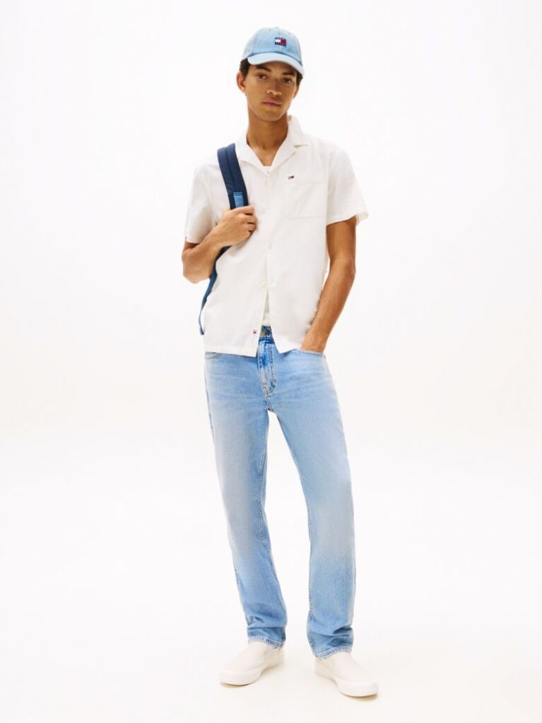 Beige Regular Fit Linen Blend Shirt  Men