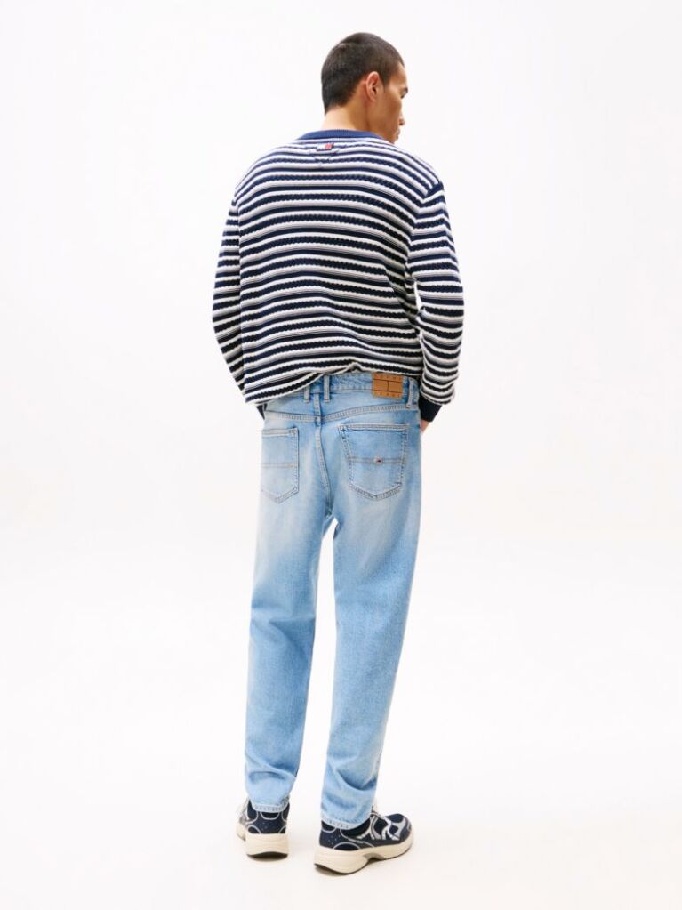 Denim Isaac Whiskered Relaxed Tapered Jeans  Men
