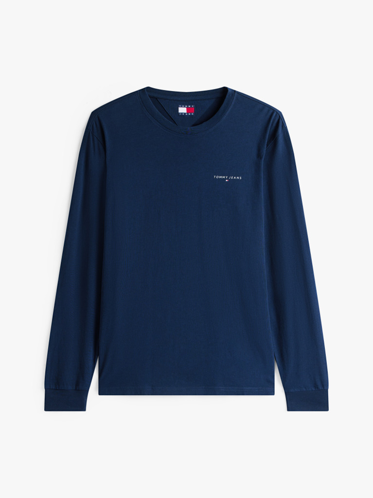 Blue Linear Logo Slim Long-Sleeve T-Shirt  Men