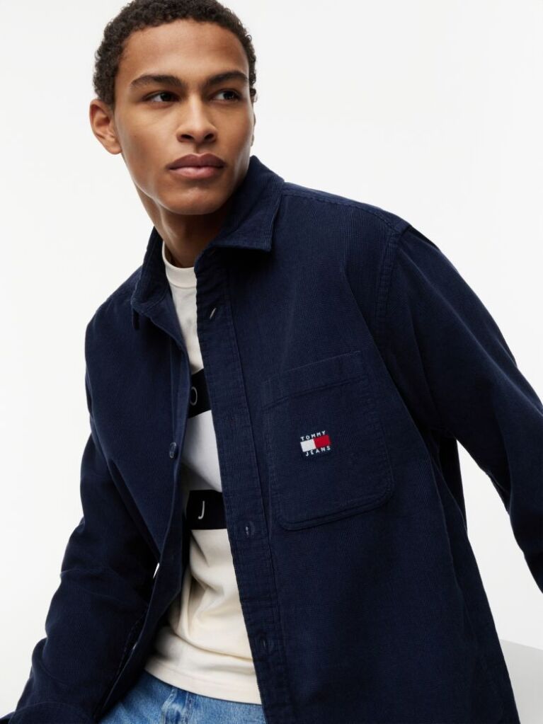 Μπλε Φαρδύ Overshirt  Άνδρες