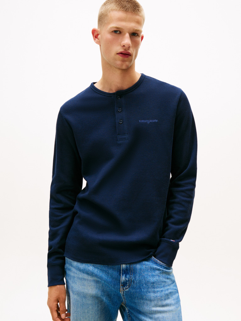 Μπλε Slim T-Shirt  Άνδρες