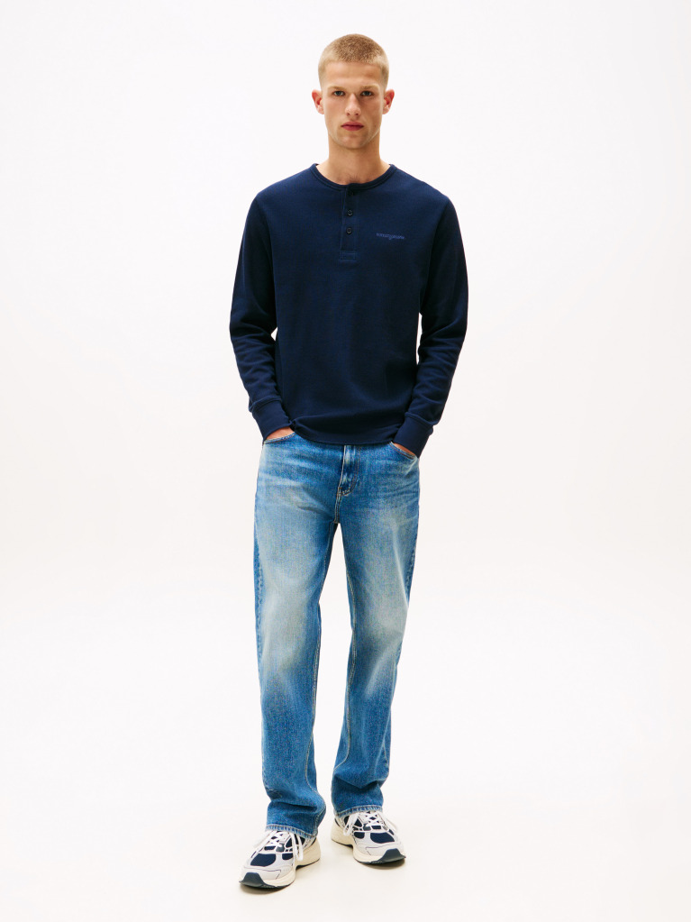 Μπλε Slim T-Shirt  Άνδρες