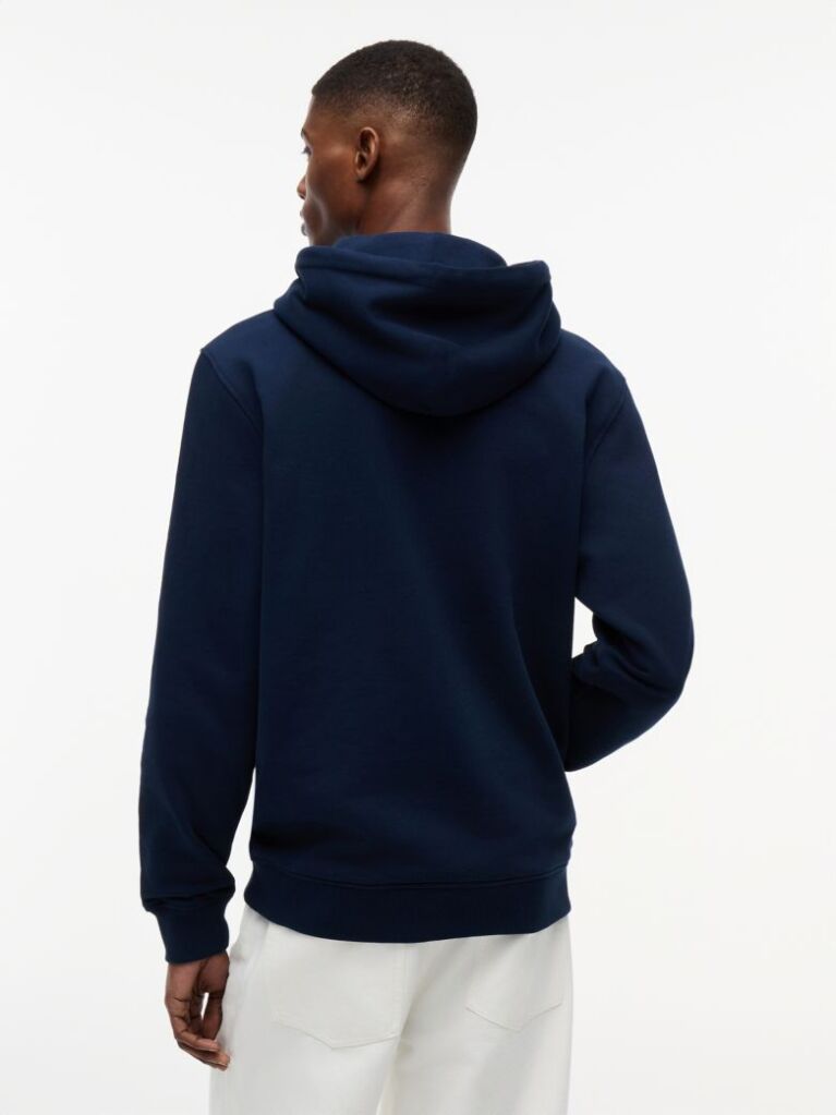 Blue Tommy Badge Brushed Terry Hoody  Men