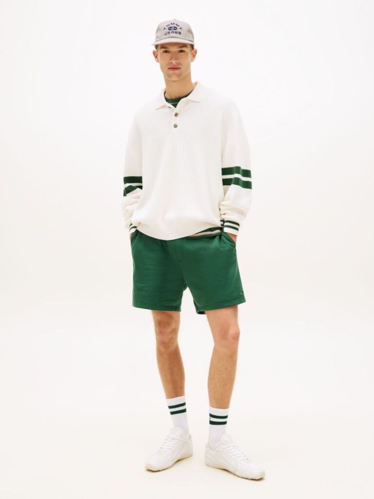 Green Flag Patch Regular Bermuda Shorts  Men