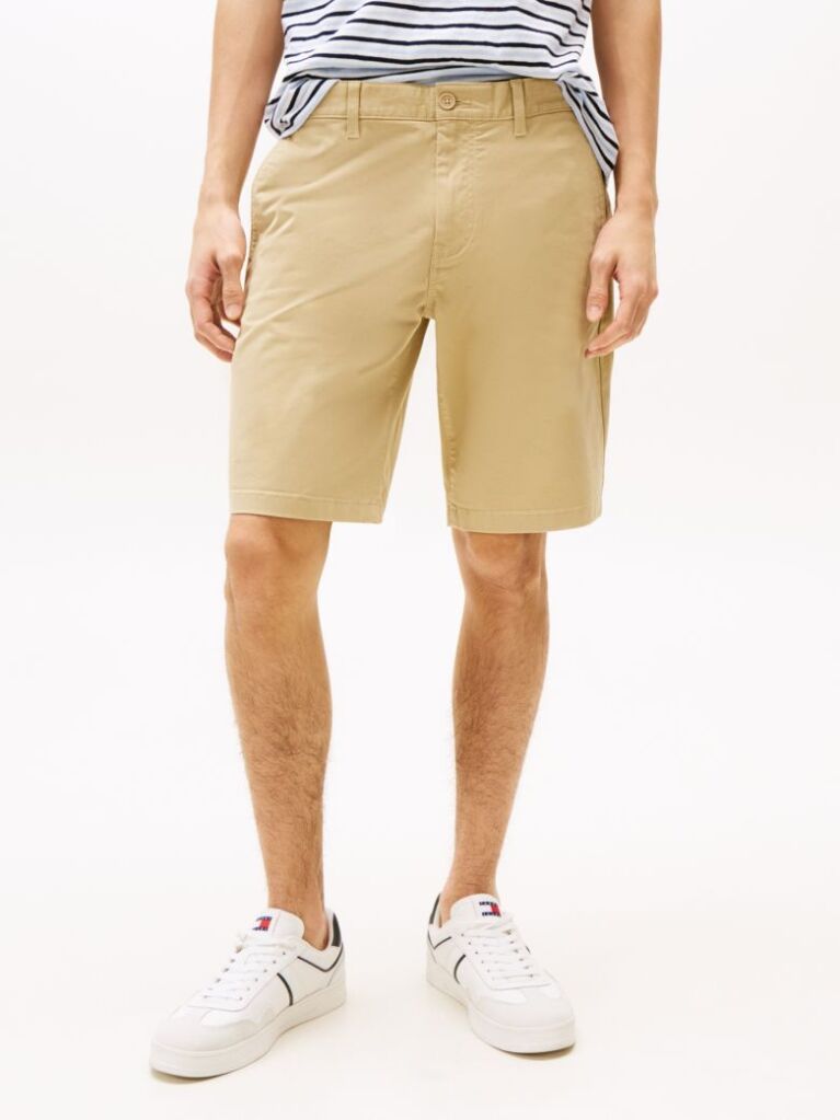 Beige Scanton Slim Chino Bermuda Shorts  Men