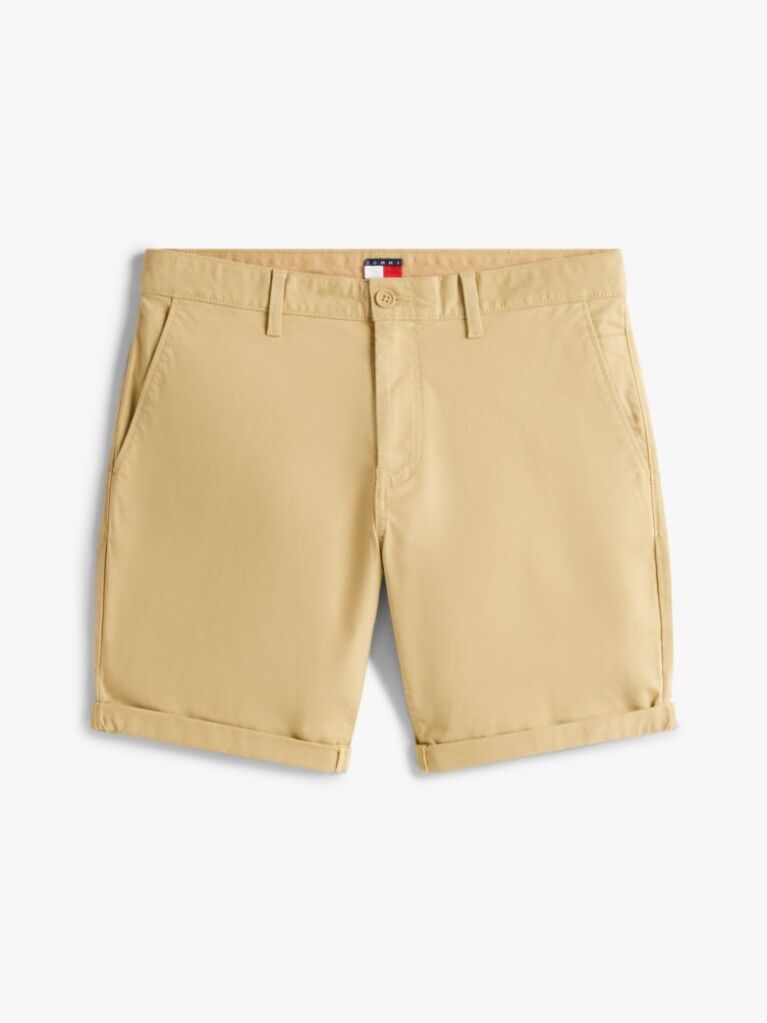 Beige Scanton Slim Chino Bermuda Shorts  Men