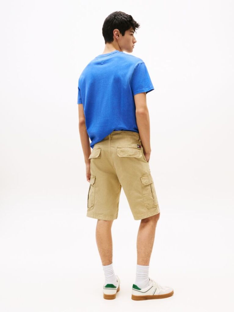 Beige Otis Straight Cargo Bermuda Shorts  Men