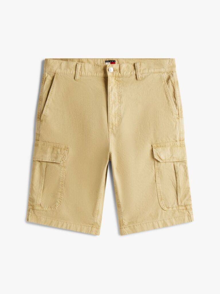 Beige Otis Straight Cargo Bermuda Shorts  Men