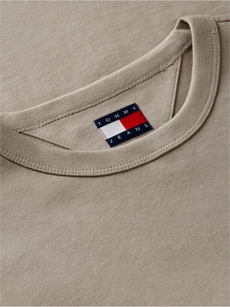 Brown Tonal Tommy Badge Long Sleeve T-Shirt  Men