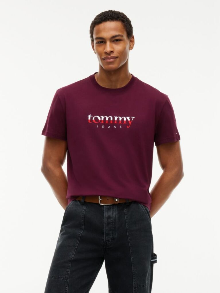 Purple Logo Jersey Crew Neck T-Shirt  Men