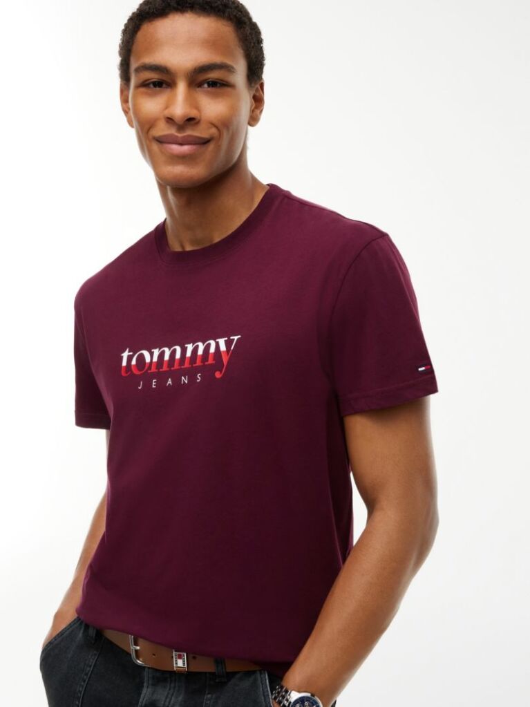 Purple Logo Jersey Crew Neck T-Shirt  Men