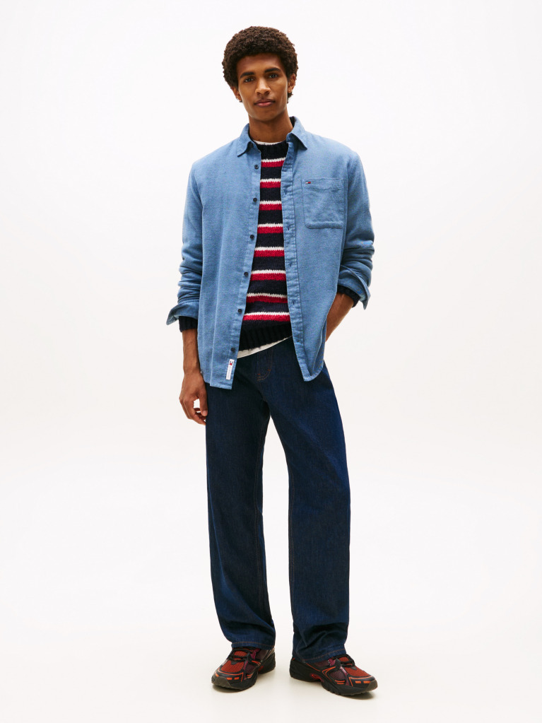 Blue Regular Fit Flannel Shirt  Men