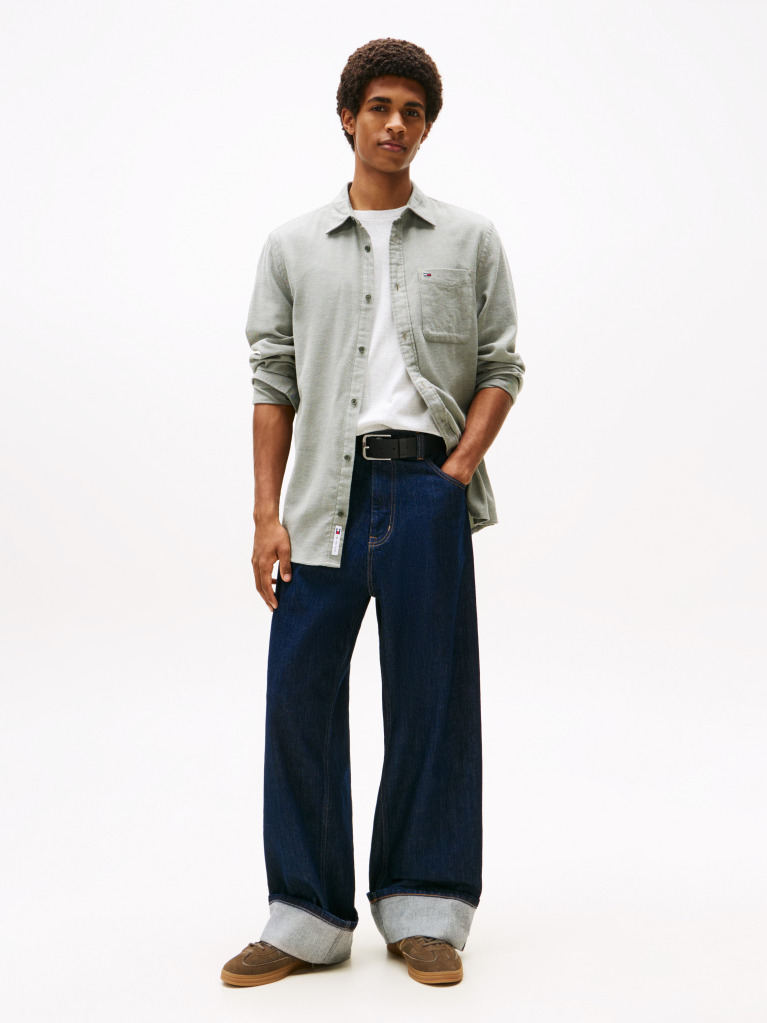 Green Regular Fit Flannel Shirt  Men