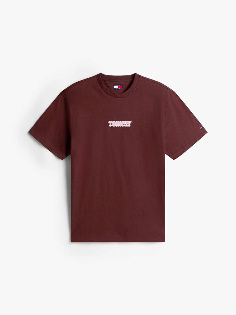 Καφέ Άνετο T-Shirt Με Σχέδιο  Άνδρες