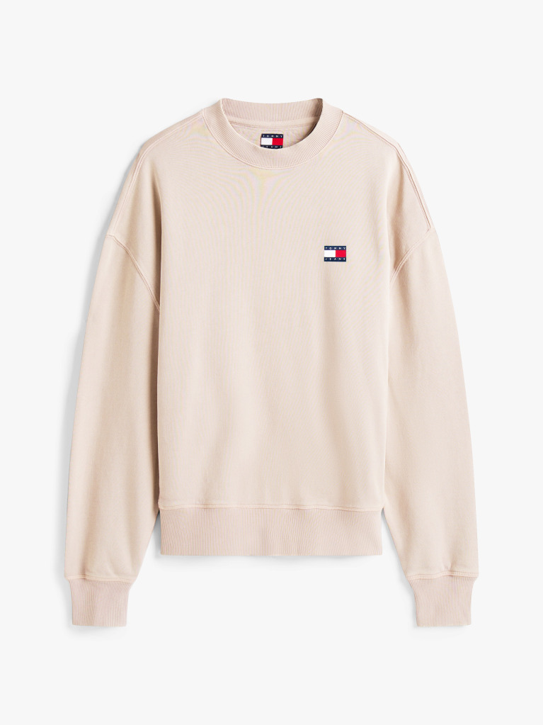 Beige Classic '90s Tonal Back Logo Sweatshirt  Men