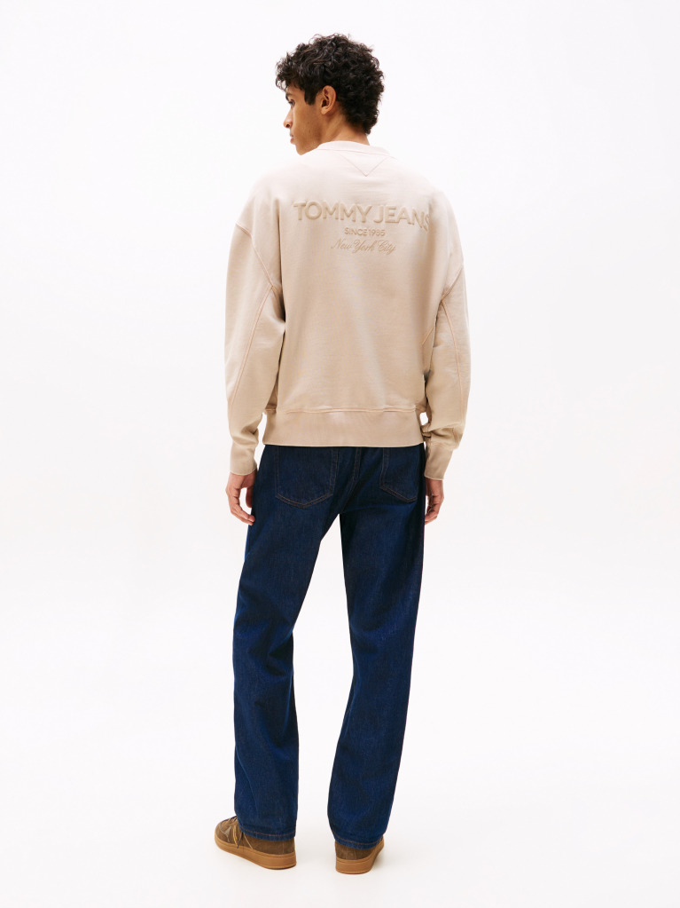 Beige Classic '90s Tonal Back Logo Sweatshirt  Men