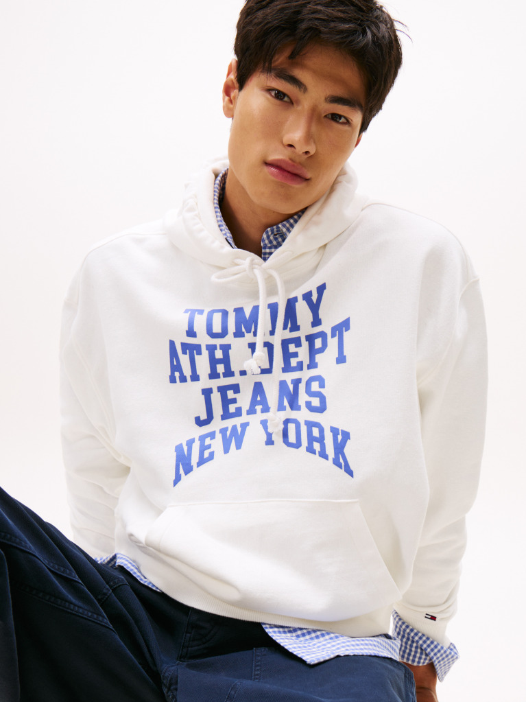 Beige Heritage '90s Varsity Hoody  Men