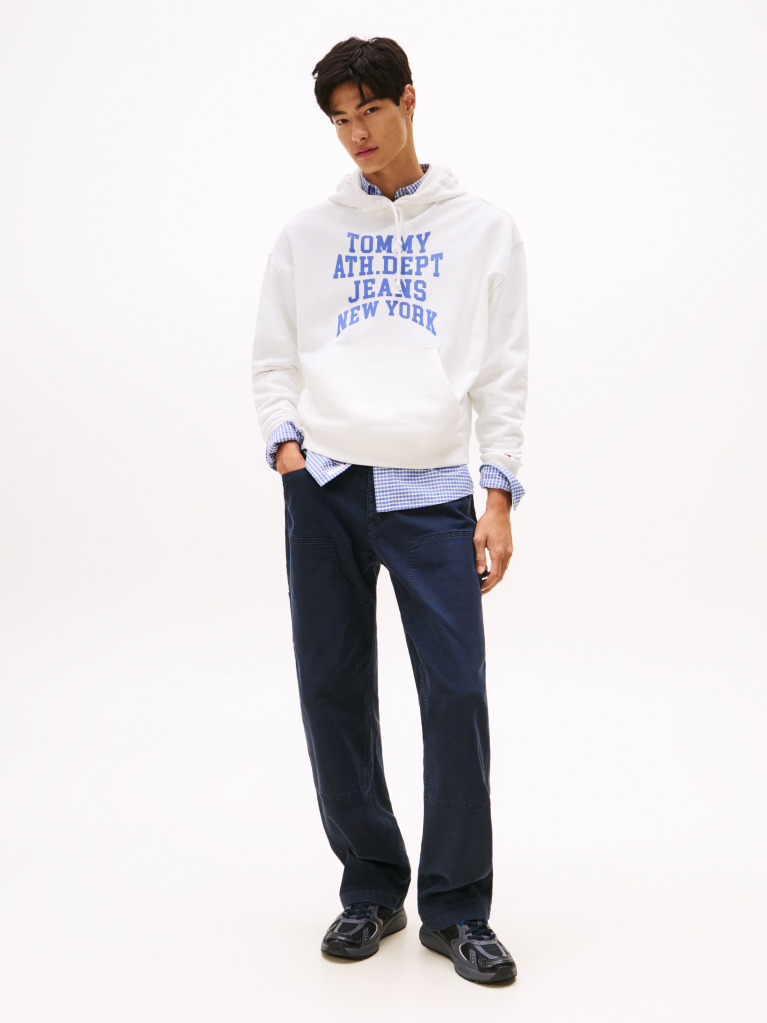 Beige Heritage '90s Varsity Hoody  Men