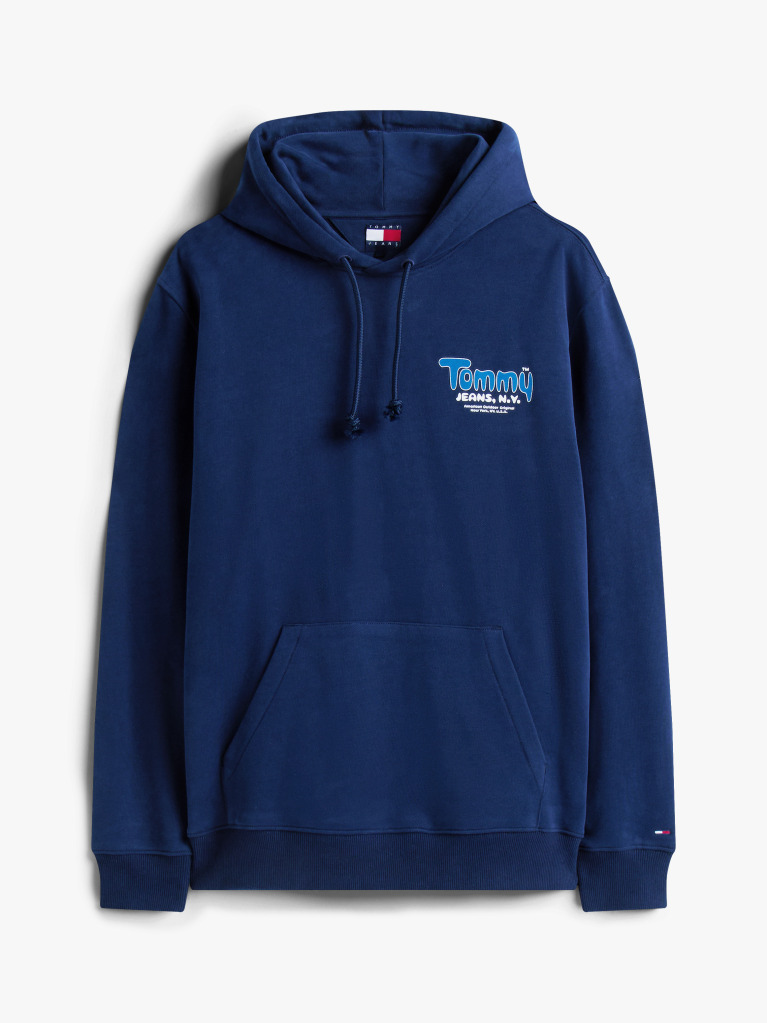 Blue Logo Terry Hoody  Men