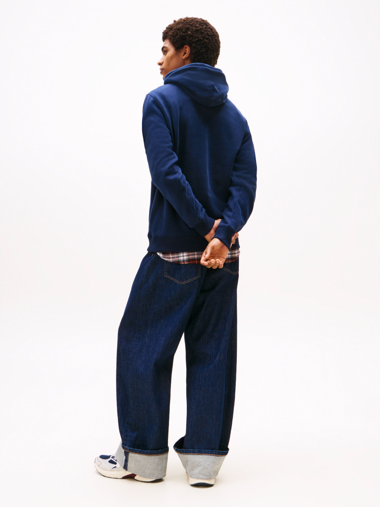Blue Logo Terry Hoody  Men