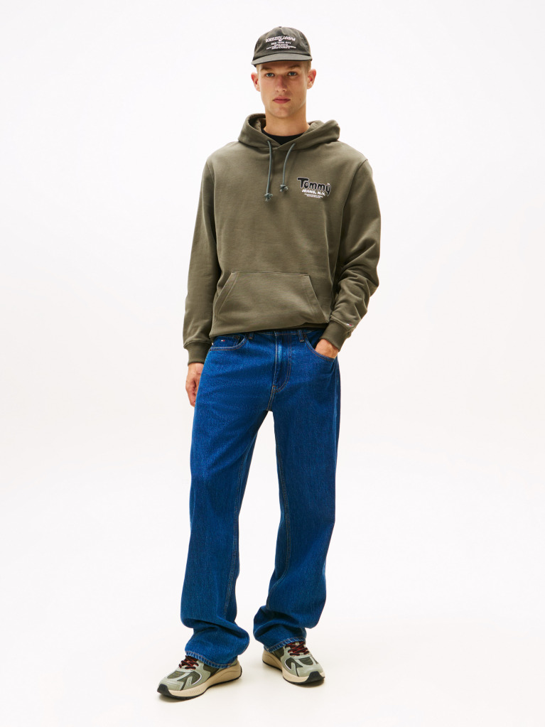Green Logo Terry Hoody  Men