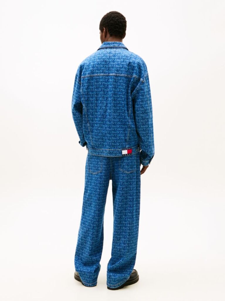 Denim Denim Oversized Τζάκετ Με Spell-Out Λογότυπο  Άνδρες