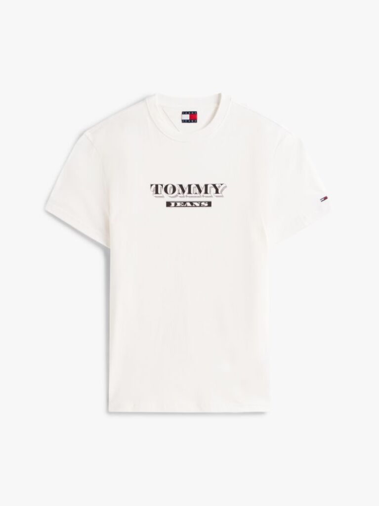 Μπεζ Κοντομάνικο T-Shirt Σε Κανονική Γραμμή Με Tonal Λογότυπο  Άνδρες