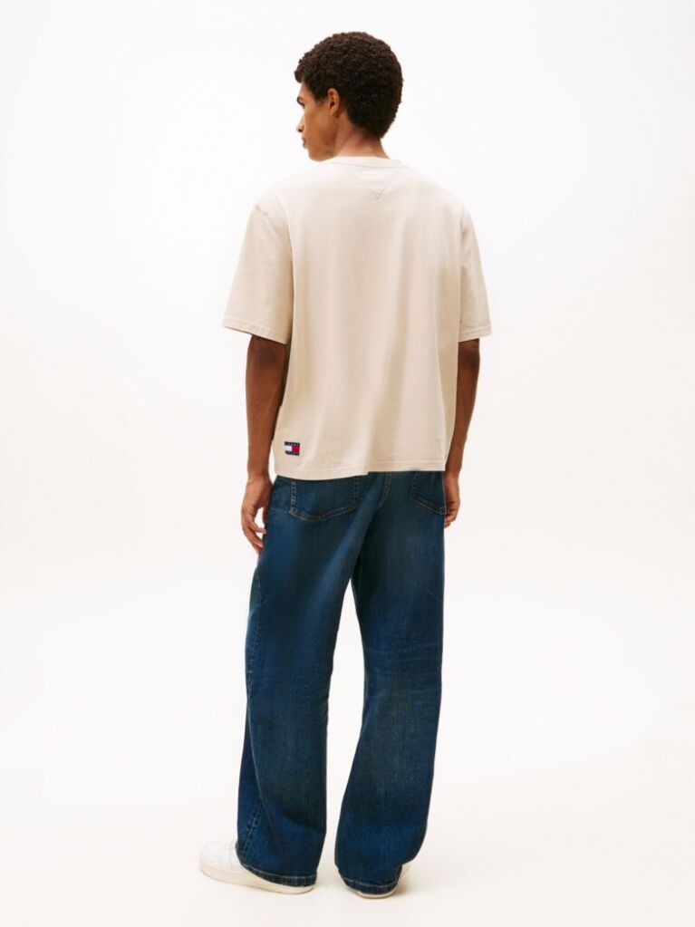 Beige 90s Classic Tonal Logo T-Shirt  Men