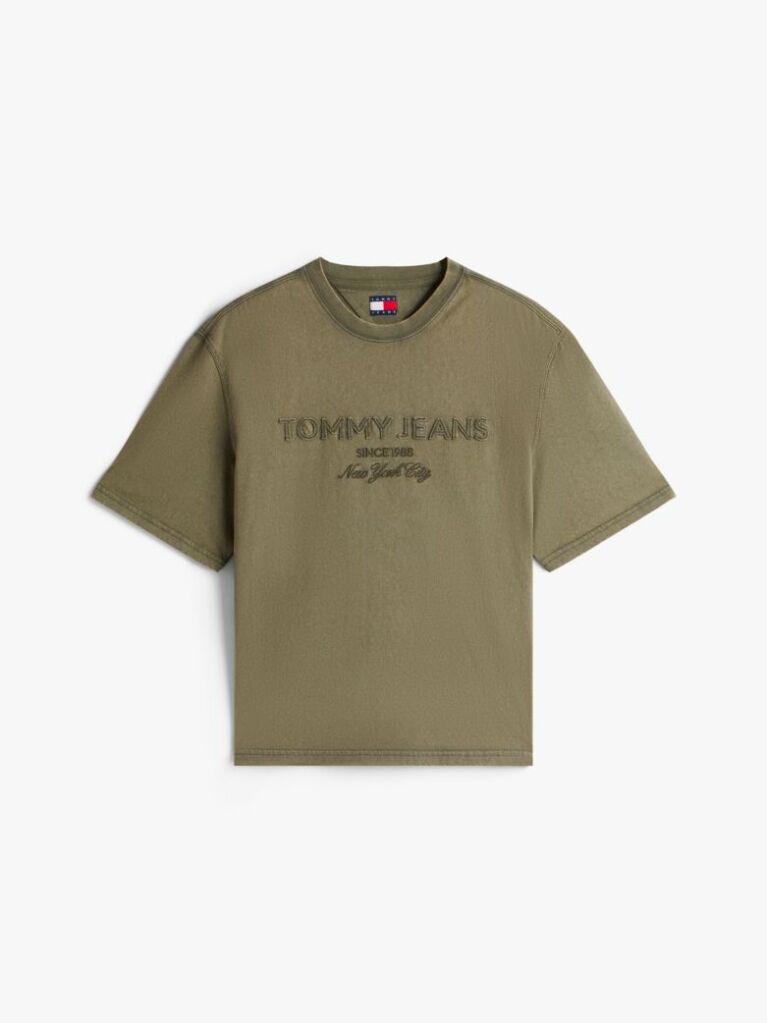 Green 90s Classic Tonal Logo T-Shirt  Men