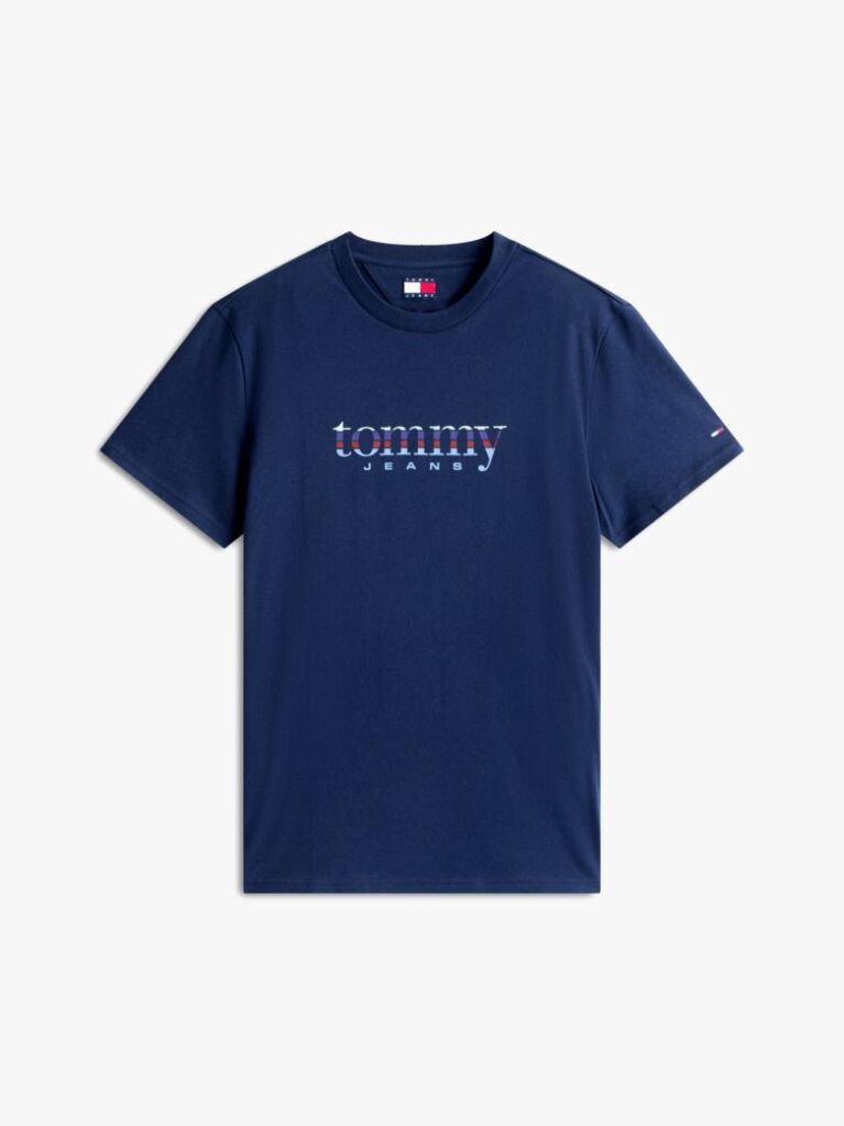 Μπλε T-Shirt Σε Slim Γραμμή Με Λογότυπο  Άνδρες