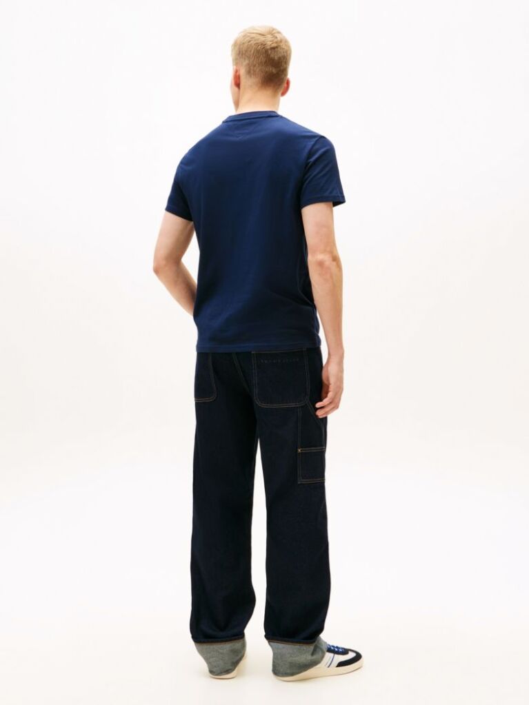Μπλε T-Shirt Σε Slim Γραμμή Με Λογότυπο  Άνδρες