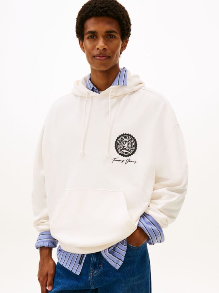 Άσπρο Hoody Με Graphic Σχέδιο 90s Dollar  Άνδρες